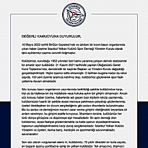 20 Mayıs 2022 tarihli kamuoyu duyurusu