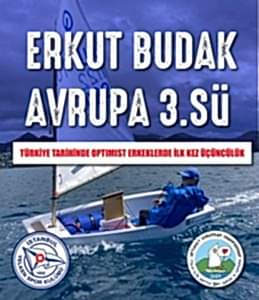 Erkut Budak Avrupa üçüncüsü oldu.