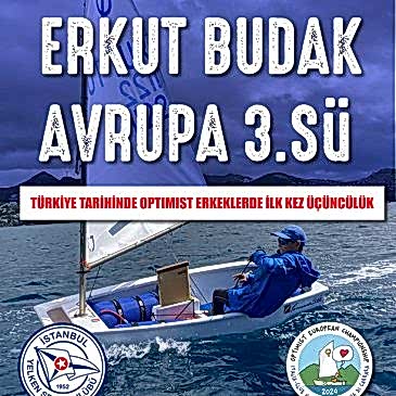 Erkut Budak Avrupa üçüncüsü oldu.