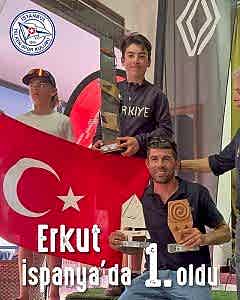 Erkut İspanya’da 1. oldu